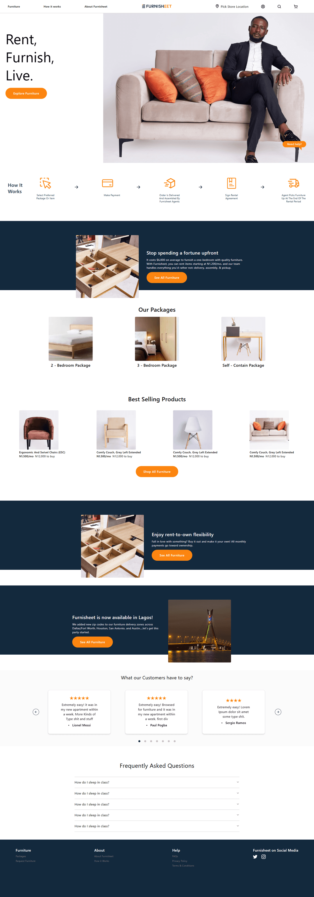 Furnisheet E-commerce Website
